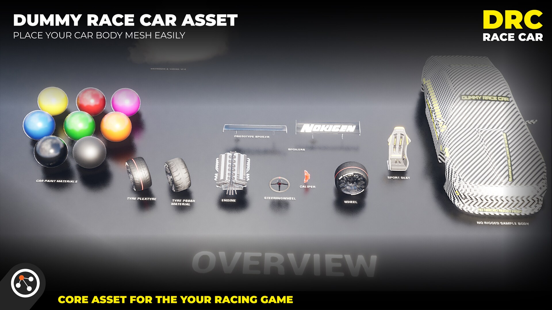 DUMMY RACE CAR ( FULL READY ) in Blueprints UE Marketplace